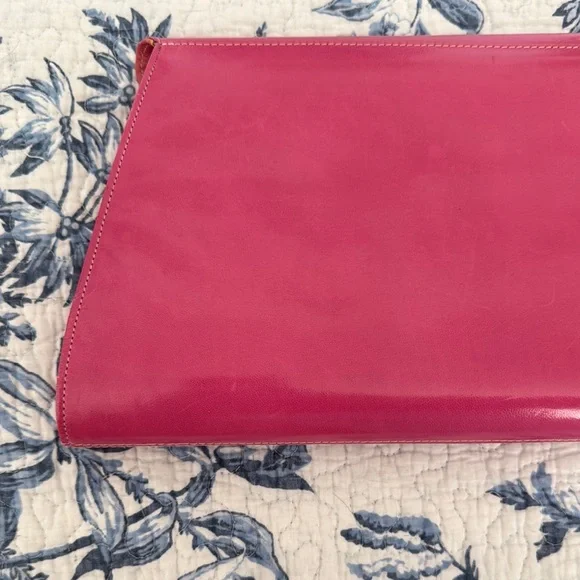 Vintage Mod Pink Goat Leather Clutch - Picture 14 of 16